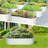 2 Pcs 4.5x2x1FT Galvanized Raised Garden Bed Outdoor Planters for Outdoor Plants Open-Ended Base Planter Raised Boxes for Vegetables Flowers Fruits - Off White-1512411273