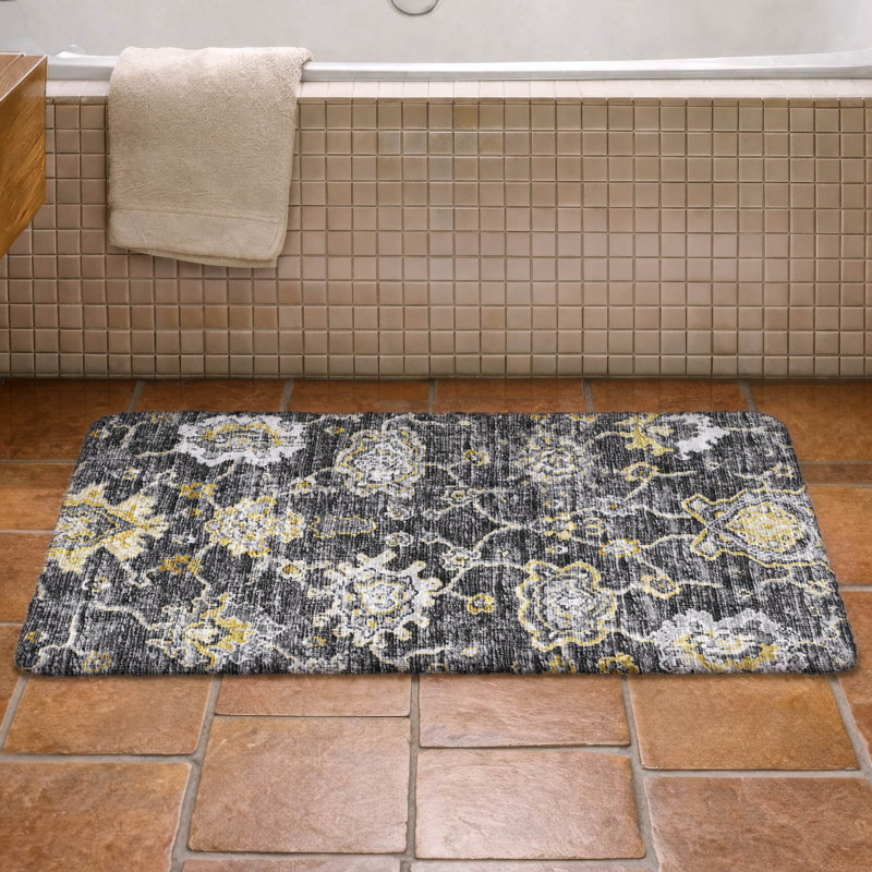 Premium Machine Washable Dream Shag ADS96 Ornate Rug, Shadow, 2'6" x 3'10"