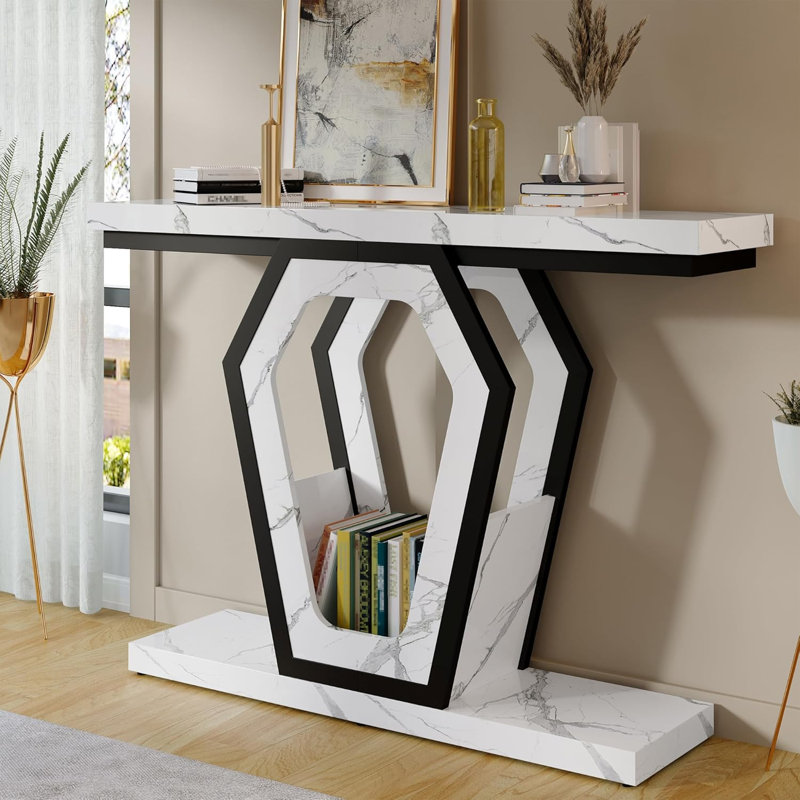 Modern Wood Entryway Console Table