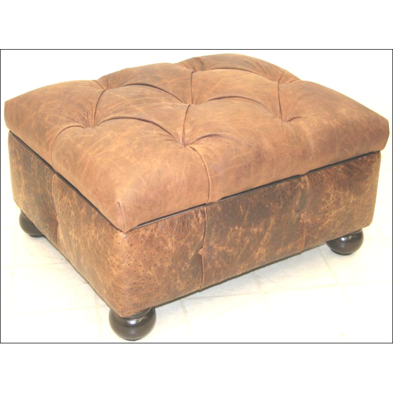 Ottoman, Bella Bone Performance Velvet, French Dark Cherry