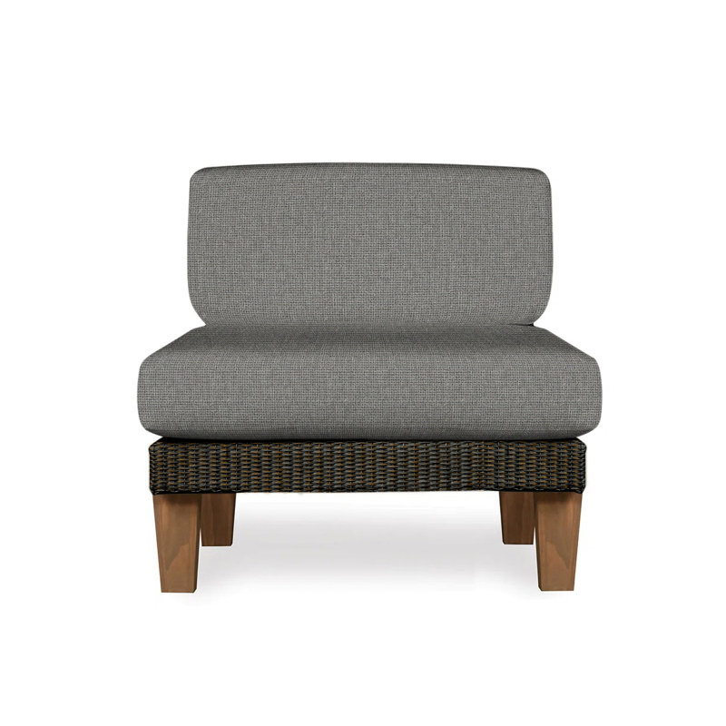 Catalina Outdoor Teak Lounge Chair, Mink, Remy Shadow