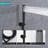 Wall Mounted Round Shower Combo Set With 10" Rain Shower Head And Handheld Shower Head Set With Pressure Balancing Valve-124897529
