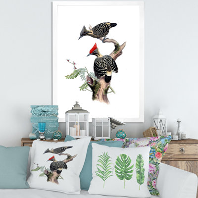 «Vintage Birds in the Wild VI», impression sur toile