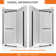 38" W x 38" D x 72" H Semi-Frameless Neo-angle Shower Door with Towel Bar and Fixed Panel