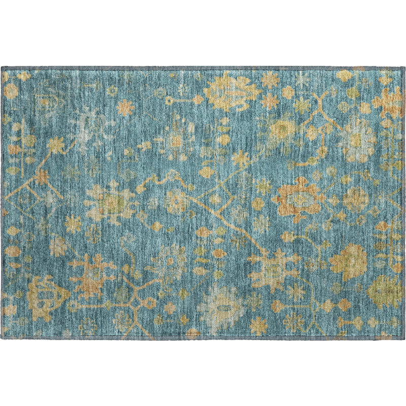 Premium Machine Washable Alaina AMF1930 Global Rug, Rectangle 1'8" x 2'6"