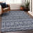 Premium Machine Washable Prisco Denim Rug-1481796729