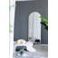 Miroir mural rectangulaire surdimensionné de 28 po x 74 po sur toute la longueur avec cadre en fer et à suspendre ou à s'appuyer contre le mur pour la maison et le bureau-780125547-749860622
