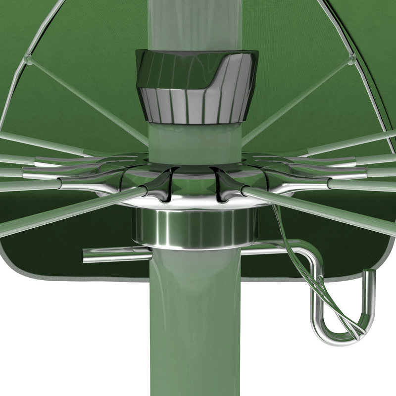 Parasol de 8,5 pi Nikolitsa, Velours vert forêt