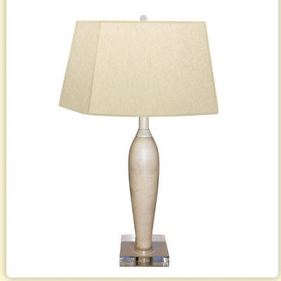 Lampe de table 26" albâtre column