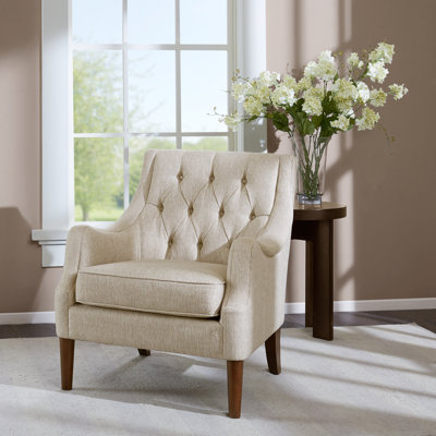 Fauteuil à oreilles capitonné de 29,25 po de largeur Anatonia