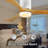 42 in. 3 - Blade Solid Wood Flush Mount Ceiling Fan with LED Light and Remote Control-1476598136-1476598137