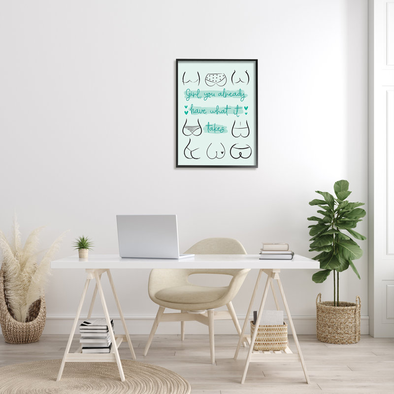 «You Have What It Takes», impression sur toile, H 24 po x l 30 po, Giclée encadrée noir minuit
