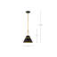 Luminaire suspendu conique à 1 lumière Maricarmen-88590702-88590704