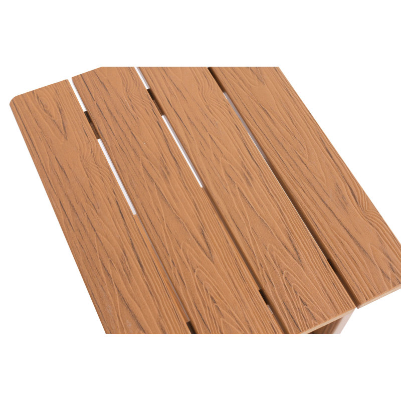 Table d'appoint avec 1 tablette, Teck