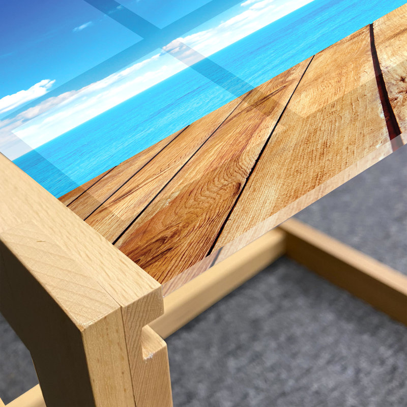 Table basse East Urban Home Landscape, H 15,75 po x L 29,13 po x l 24,4 po