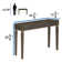 Adelais Vintage Mirrored Glass Console Table