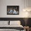 Croissant de lune qui brille sur les montagnes bleues, Illustration moderne, petit décor, œuvre d'art moderne-101376373-101376371