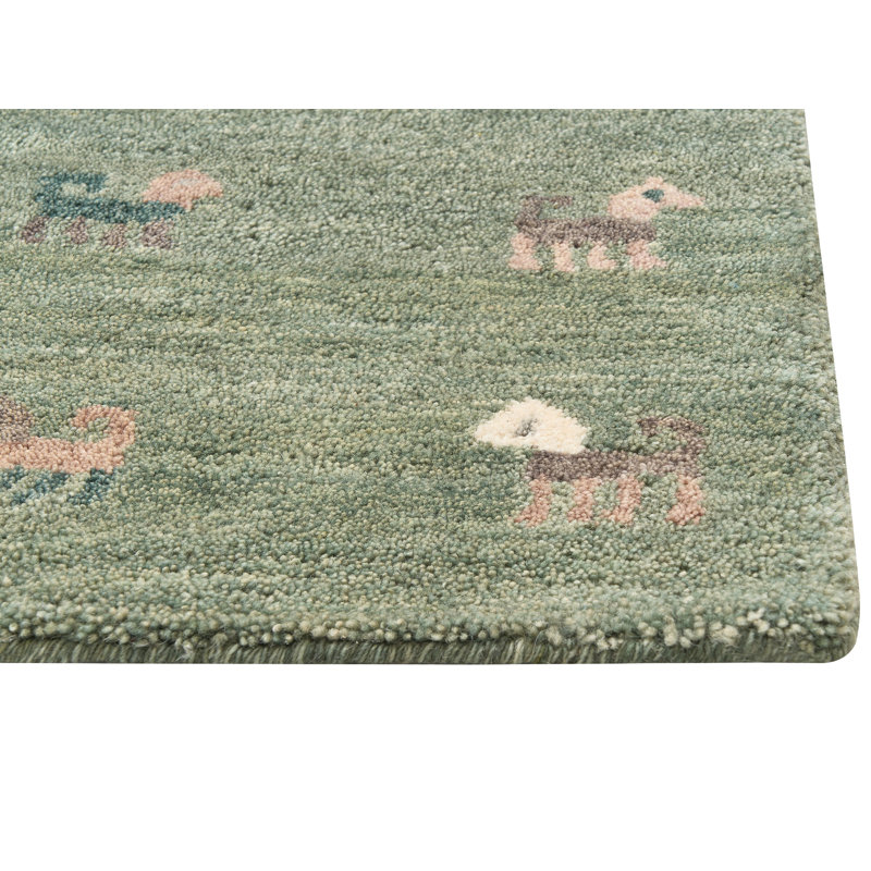 Loni Animal Print Wool Hand Woven Area Rug, Rectangle 160 x 230cm