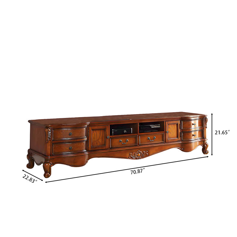 Meuble télé 70,87 po, H 21,65 po x L 70,87 po x l 22,83 po