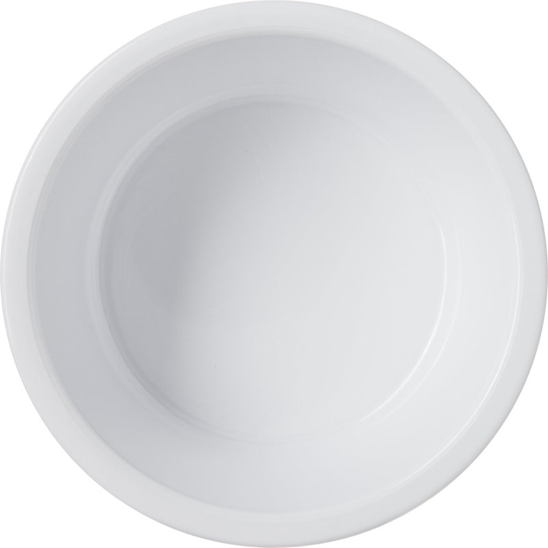 SAN Fluted Sauce Ramekin, 4.5 oz, White