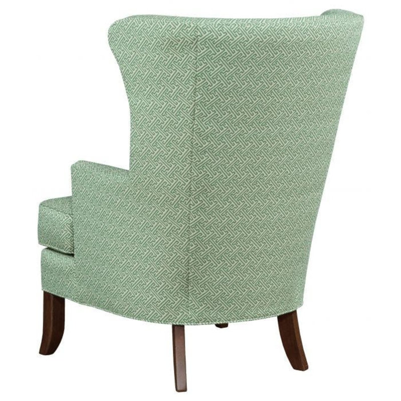 Austin Wingback Chair, Tobacco, Turquoise (8789 91)