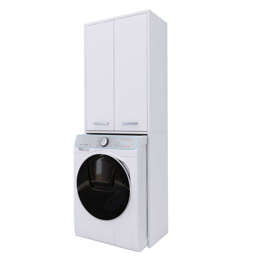 Thelma 130Cm W x 160Cm H x 39Cm D Freestanding Bathroom Cabinet