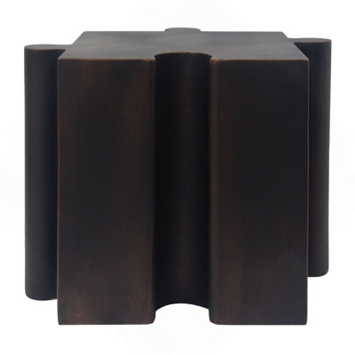3-Piece Artistic Puzzle Table Set,Modular MGO Side Tables With Interlocking Design (2 Convex & 1 Concave), 200Lb Capacity For Indoor & Outdoor