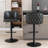 Adjustable Swivel Barstools With Tufted Back, Perfect For Home Pub And Kitchen Island