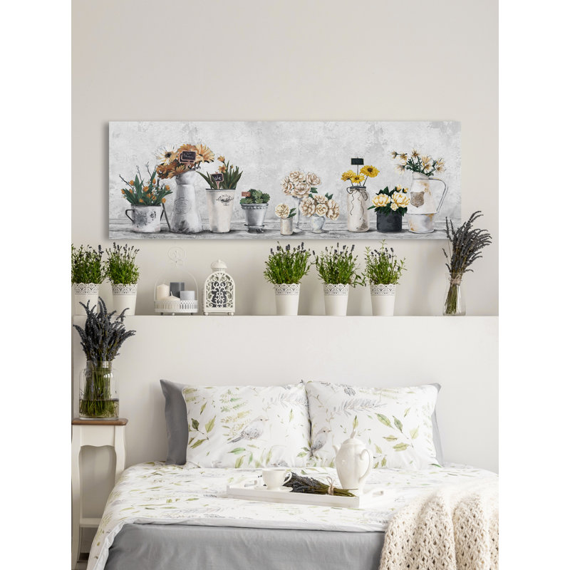 Impression encadrée « indoor succulents », H 20 po x l 60 po x P 1,5 po