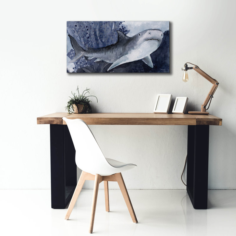 «Shark Swim 2» par Stellar Design Studio, H 20 po x l 40 po x P 1,5 po