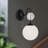 Celia Steel Armed Sconce-88045098