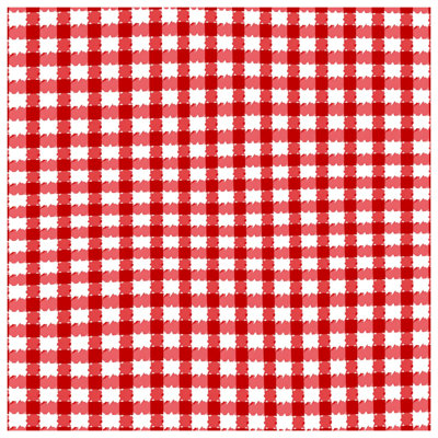 Red White Gingham Bath Mat