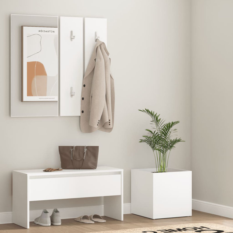Jilek vidaXL Hallway Furniture Set Engineered Wood, White