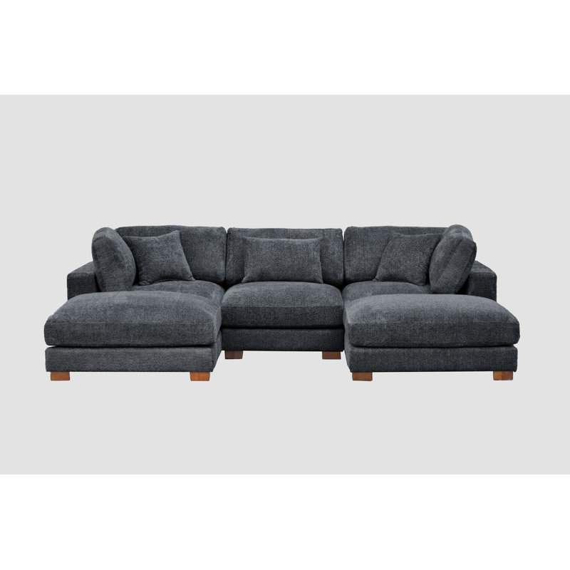 Luna Sofa, Gray Polyester