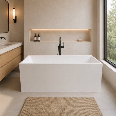 Baignoire de trempage autoportante 59 po 59 po