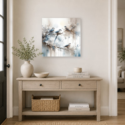 " Serene Moments: Watercolor Birds " Graphic Art Print