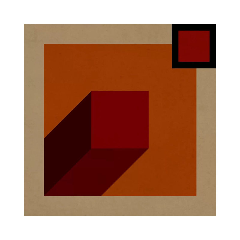 Red Prism by 5by5collective - Wrapped Canvas Print, 30.48 cm H x 30.48 cm W