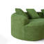 Chenille de 110 pouces modulaire incurvée, 4 fauteuils inclinables, design luxueux, doux et idéal pour la famille, aucun assemblage requis