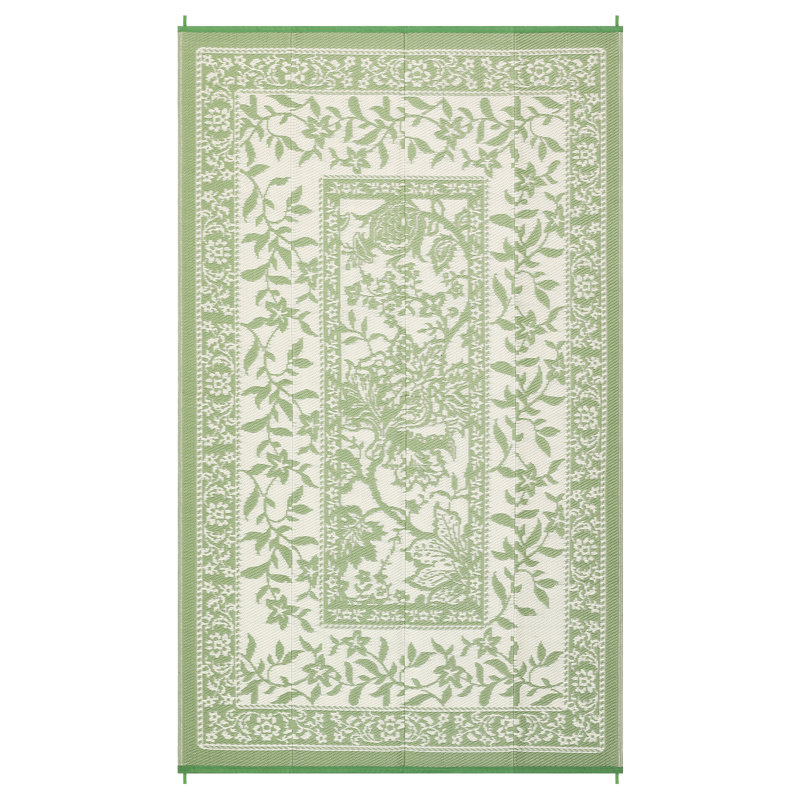 Reversible Outdoor Area Rug, Waterproof, Easy Clean, UV Resistant Patio Mat, Washable Garden Carpet for Beach, Porch, Backyard