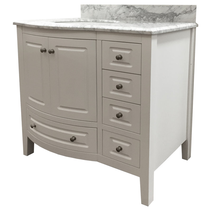 Ensemble de meuble-lavabo simple 36 po Kaminski, Blanc