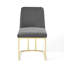 Chaise d'appoint en velours Amplifier-1918960143