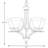 Wanette 5 - Light Steel Dimmable Chandelier-841488419