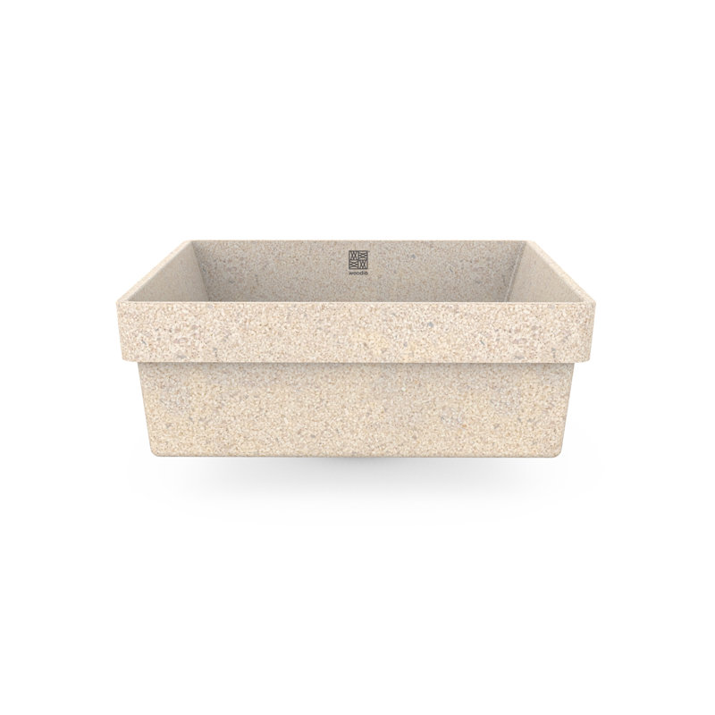 Cube40 15.75'' L Bathroom Sink, Polar