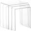 Heinle Glass Top Sled Nest Of Tables
