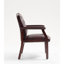 Chaises de bureau capitonnées avec accoudoirs