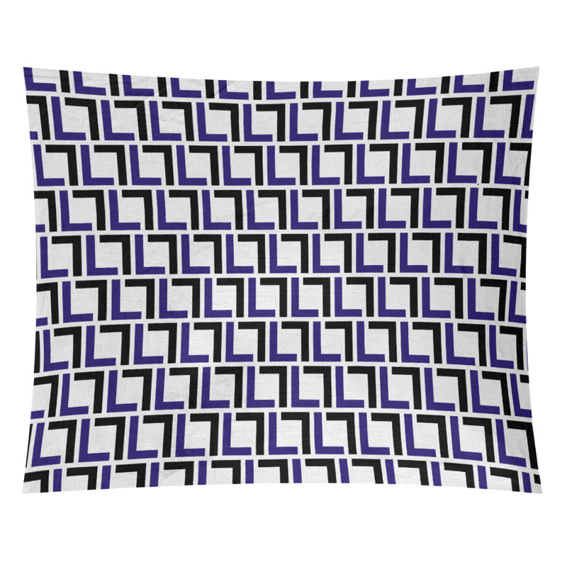 Tapisserie de football de luxe, H 27,5 po x l 37,5 po, Or métallique / mauve / blanc, Microfibre