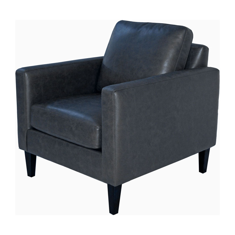 Fauteuil club en polyester 34 po, Marine