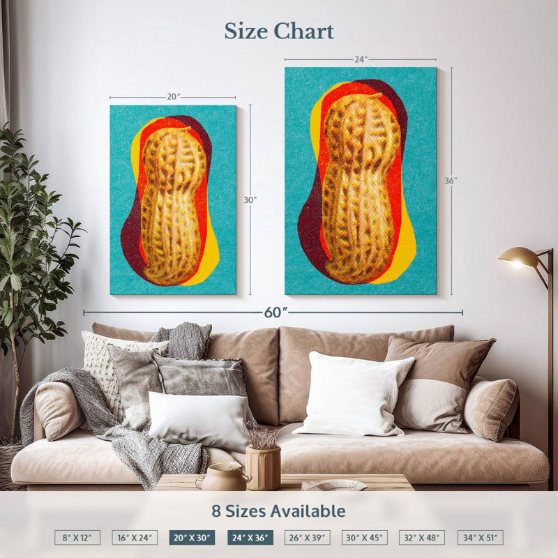 Yarlin Peanut, 36" H x 24" W