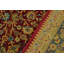 Tapis oriental rouge foncé / vert foncé / jaune en laine noué à la main 9 pi 2 po x 12 pi 2 po Abagail