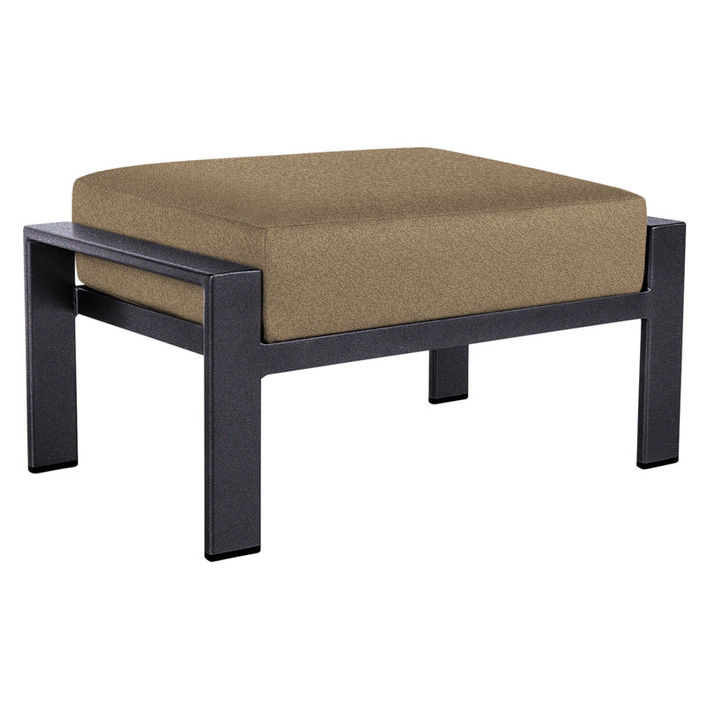 Studio Outdoor Ottoman, Sensory Granite, Graphite